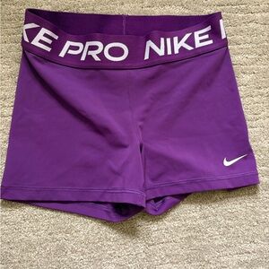Nike Pro Dri-FIT Purple Shorts
